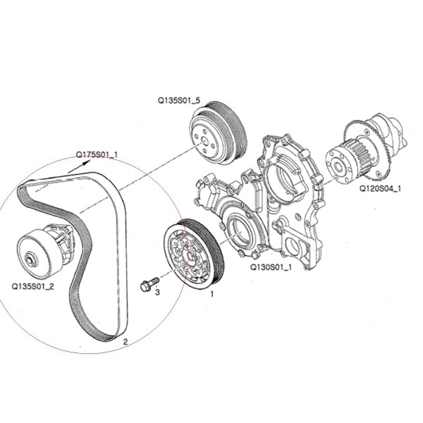 Courroie trapézoïdale multiple / 1376 Ld / LS PLUS 70 / LS PLUS 80 / LS PLUS 90 / 87705737 / 504253015 / 40199041 / 40242930
