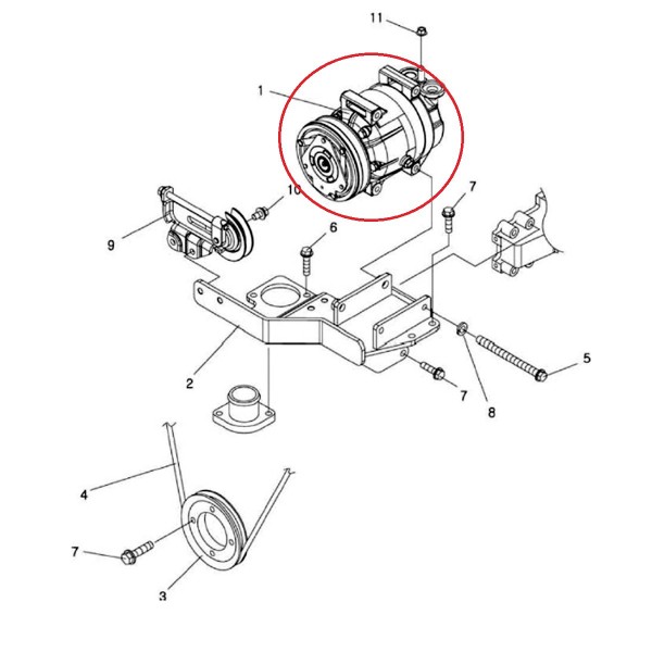 Kompresor klimatizace / LS MT 3,35/ / LS MT 3,35 / LS MT 3,50 / LS MT 3,60 / TRG865 / 40357985 / 40364934 / 40226004