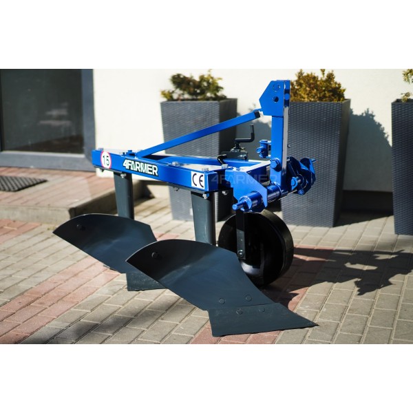 Charrue à lit double avec roue de support 4FARMER