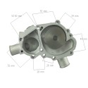 Bomba de agua Shibaura - motor de 2 cilindros