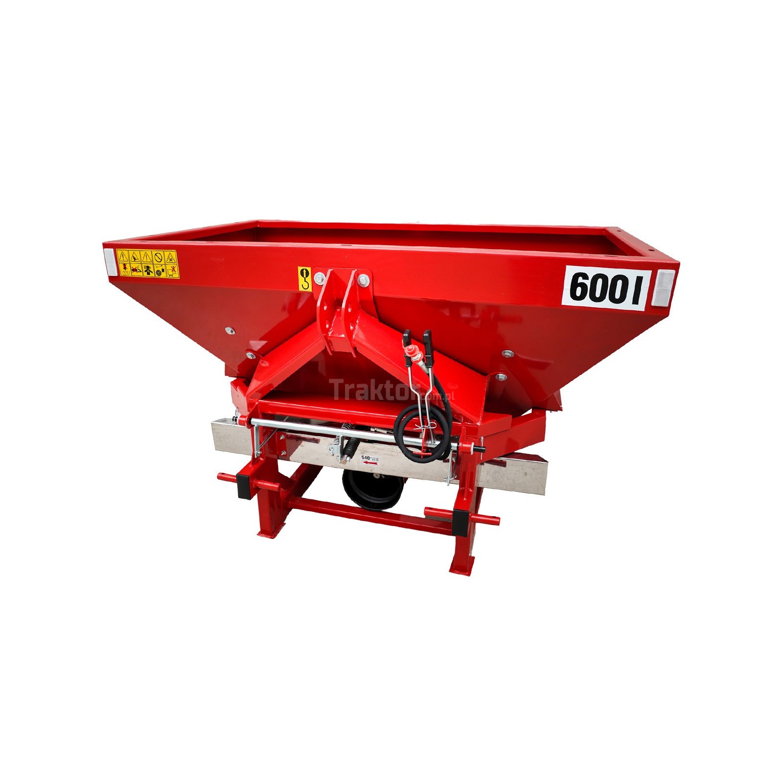 Rozsiewacz dwutarczowy jednozasypowy Tytan 600 Strumyk | Traktor.com.pl