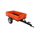 Remorque agricole simple essieu 1,5T avec frein et benne basculante 4FARMER