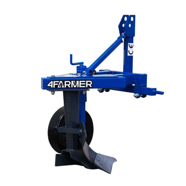 Two furrow plow with support wheel DEMAROL