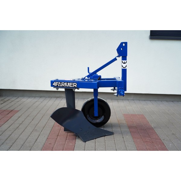 Two furrow plow with support wheel DEMAROL