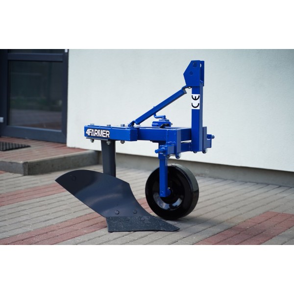 Two furrow plow with support wheel DEMAROL