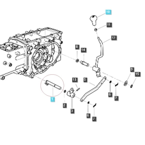 4WD Drive Selector Arm 4WD TRG291 No. 40287239 LS Tractor