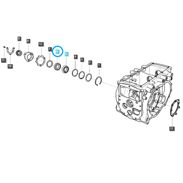 Kuželové válečkové ložisko / Ls traktor č. 40010341