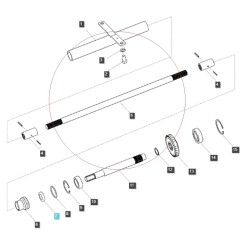 Wał przedniego napędu 4WD front / TRG288 / LS Tractor 40009254