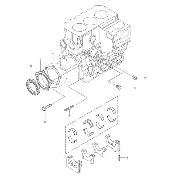 Junta de motor / LS J23 / LS J27 / LS R28i / LS R36i / LS i28 / LS XJ25 / 31A0711701 / n.º 40109208