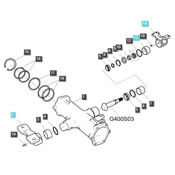 Šestihranná matice / TRG970 / Ls Traktor 40009935