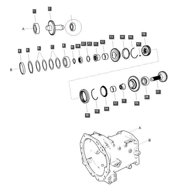 Guľôčkové ložisko / A0862050 / Traktor LS / č. 40012703