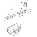 Koło zębate wałka wyrównoważającego (lewe) / EGQ146 / LS Tractor 40009155 | Traktor.com.pl