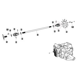 Cardan (joint) principal arrière / TRG281 / Ls Tracteur 40201560