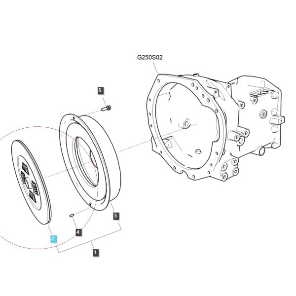 Clutch Disc / TRG250 / LS Tractor / No. 40357206