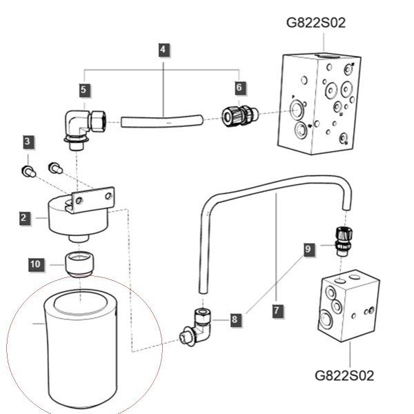 Hydraulikölfilter LS Traktor TR640 / MT3.50 / MT3.55 / MT3.60 / 40383187