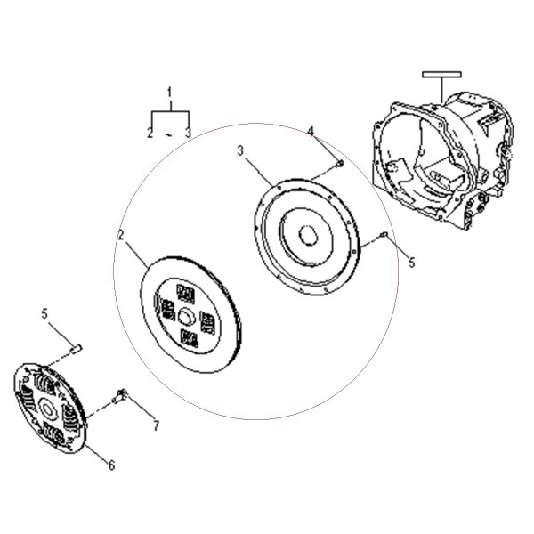 Kit de embrague / TRG250 / Tractor LS / n.º 40352184