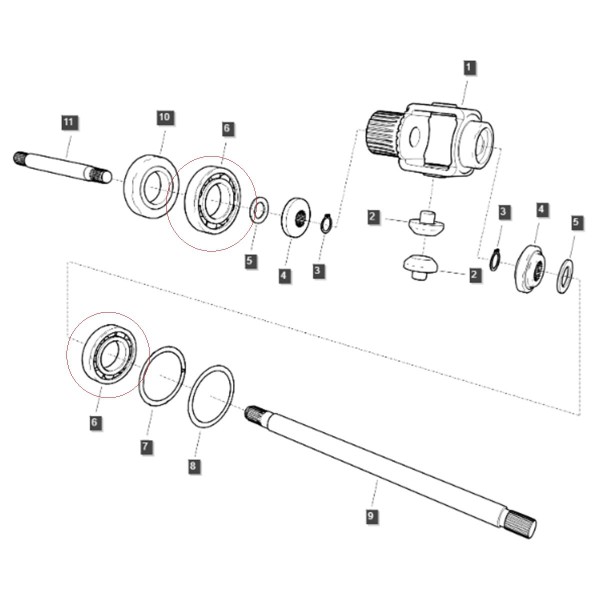 Guličkové ložisko / A0862090 / Ls Traktor 40061089