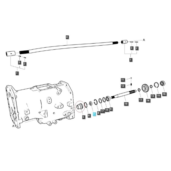 Těsnění hřídele / TRG288 / LS Traktor č. 40010093