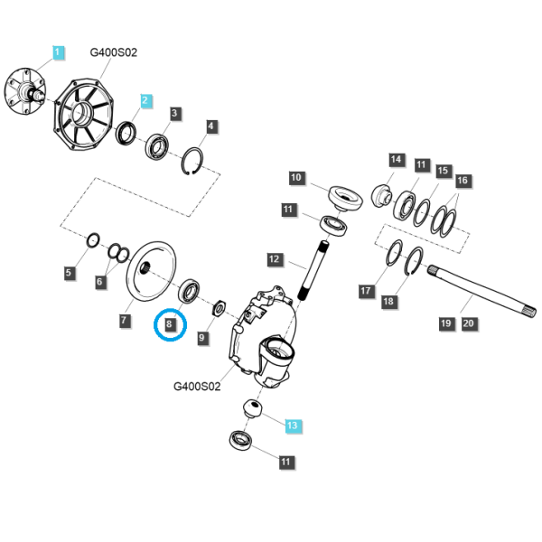 Łożysko kulkowe / A0862080 / LS Tractor / nr 40012711 | Traktor.com.pl
