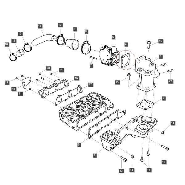 Kit de collecte ACV / LS MT3.35 / LS MT3.40 / LS MT3.50 / LS MT3.60 / EGQ160 / nr 40265766