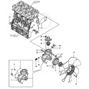 Uszczelka pokrywy pompy wody / LS MT1.25 / Yanmar 3TNV80F / 119717-42020 / 40356023 | Traktor.com.pl