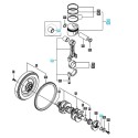 Pleuelstangen-Schiebehülse / LS Traktor / Nr. 40407011