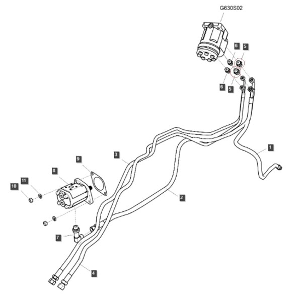 Body Nipple / TRG630 / LS Tractor / No. 40010152
