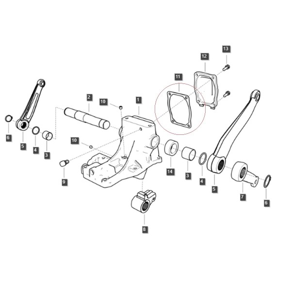 Uszczelka podnośnika TUZ / LS MT1.25 / TRG820 / nr 40343307 | Traktor.com.pl