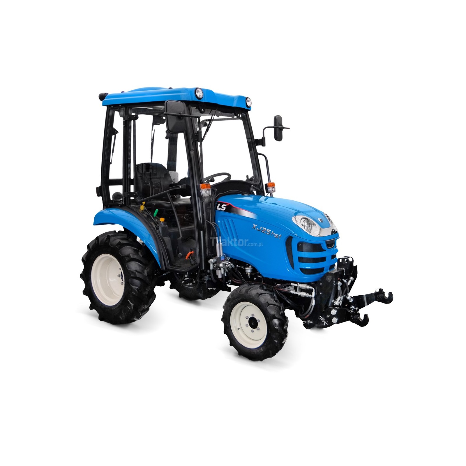 LS Traktor XJ25 HST s kabínou a predným trojbodovým závesným systémom