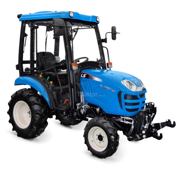 LS Traktor XJ25 HST s kabínou a predným trojbodovým závesným systémom