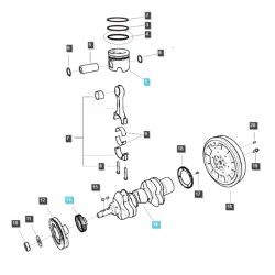 Pierścień tłoka / MT3.35 / LS MT3.40 / LS MT3.50 / LS MT3.60 / EGQ120 / nr 40265556