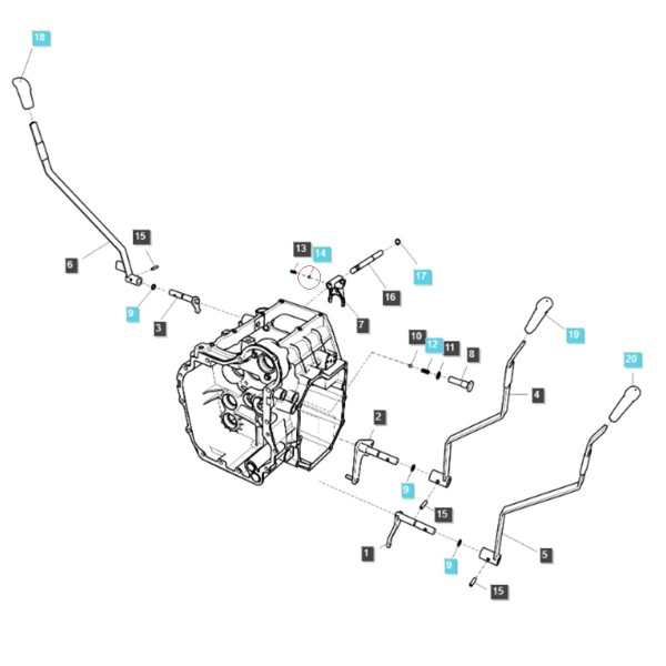 Shaft spring ball / LS XJ25 / LS MT1.25 / A067A006 / no. 40012756
