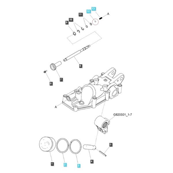 Bola de resorte para eje / LS XJ25 / LS MT1.25 / A067A006 / n.° 40012756
