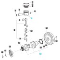 Pierścień tłoka / MT3.35 / LS MT3.40 / LS MT3.50 / LS MT3.60 / EGQ120 / nr 40265555