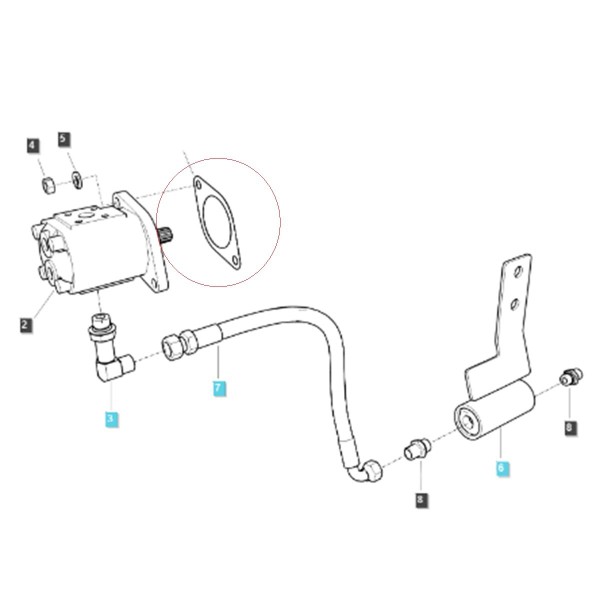 Conjunto de bomba / LS MT3.35 / LS MT3.40 / LS MT3.50 / LS MT3.60 / TRG630 / n.º 40352543