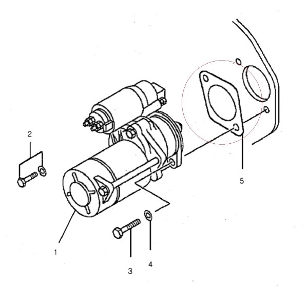 Joint de démarreur / Ø 77,50 mm / LS XJ25 / 30A6600101 / n° 40224928