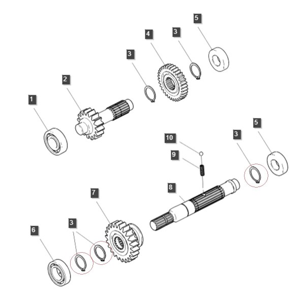 Bodná rana / Ø25 mm / LS XJ25 / LS MT1,25 / LS MT3,35 / LS MT3,40 / LS MT3,50 / LS MT3,60 / S810025001 / č. 40029271