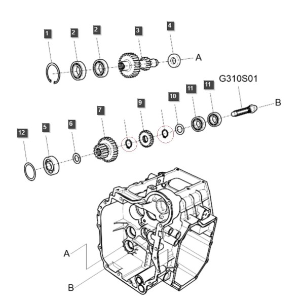 Locking ring D22 / 20.25 x 24.30 x 1.00 mm / LS XJ25 / S810022001 / 40029270