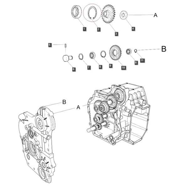 Pierścień segera / LS MT1.25 / LS MT3.35 / LS MT3.40 / LS MT3.50 / LS MT3.60 / LS XJ25 / S811052001 / nr 40029296