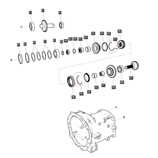 Pružinový krúžok / 83 x 1,50 mm / LS MT3,50 / LS MT3,60 / TRG281 / A1281398 / č. 40012135