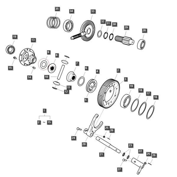 Unterlegscheibe 71,44 x 41,47 x 0,8 mm / LS XJ25 / LS MT1,25 / LS MT.3,35 / LS MT3,40 / LS MT3,50 / LS MT 3,60 / 3A1970122