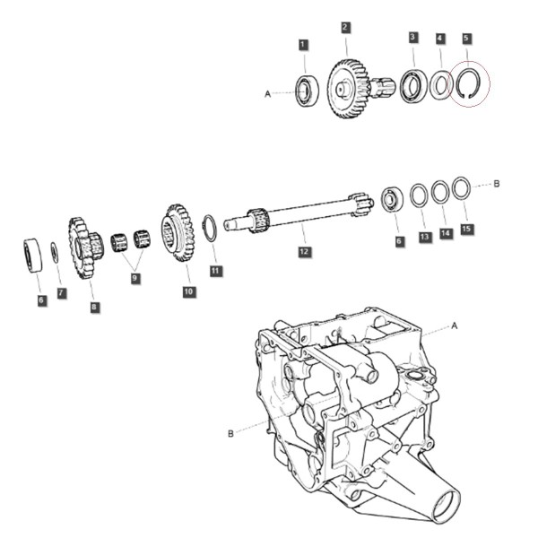 Anillo Seeger / LS MT1.25 / LS MT3.35 / LS MT3.40 / LS XJ25 / n.º 40029298