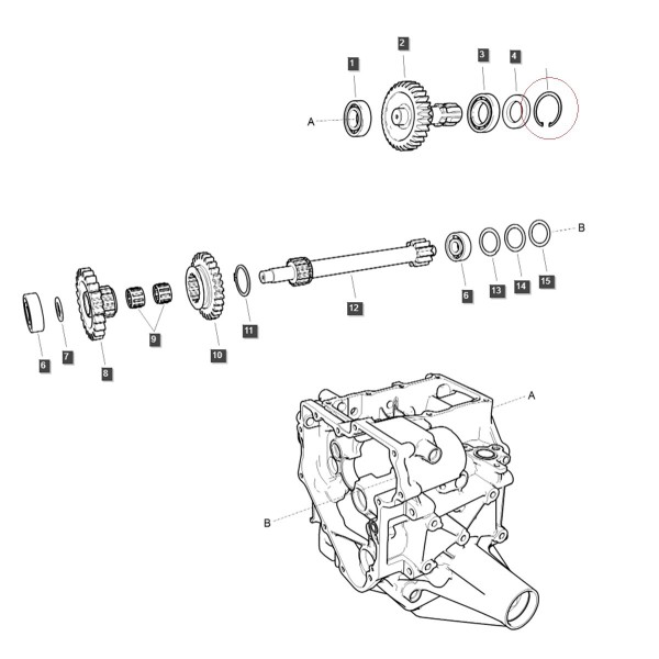 Seegerov krúžok / LS MT1.25 / LS MT3.35 / LS MT3.40 / LS XJ25 / č. 40029298