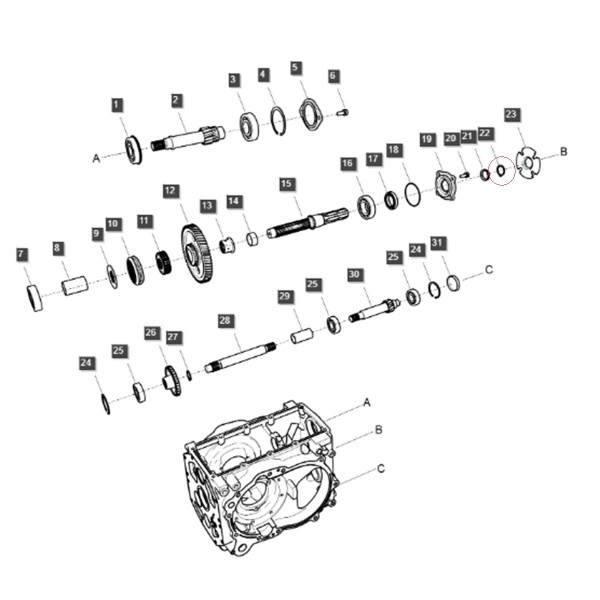 Seger kroužek Ø 36 / LS MT3,50 / LS MT3,60 / S810036001 / 40029276