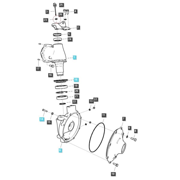 O-Ring / LS XJ 25 / LS MT1.25 / LS MT3.35 / LS MT3.40 / LS MT3.50 / LS MT3.60 / S801018010 / Nr. 40029206