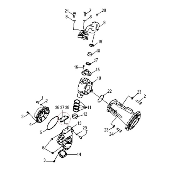 Distanční vložka, kovové těsnění LS MT3.50 / LS MT3.60 / TRG400 / A1402048 / 40012502