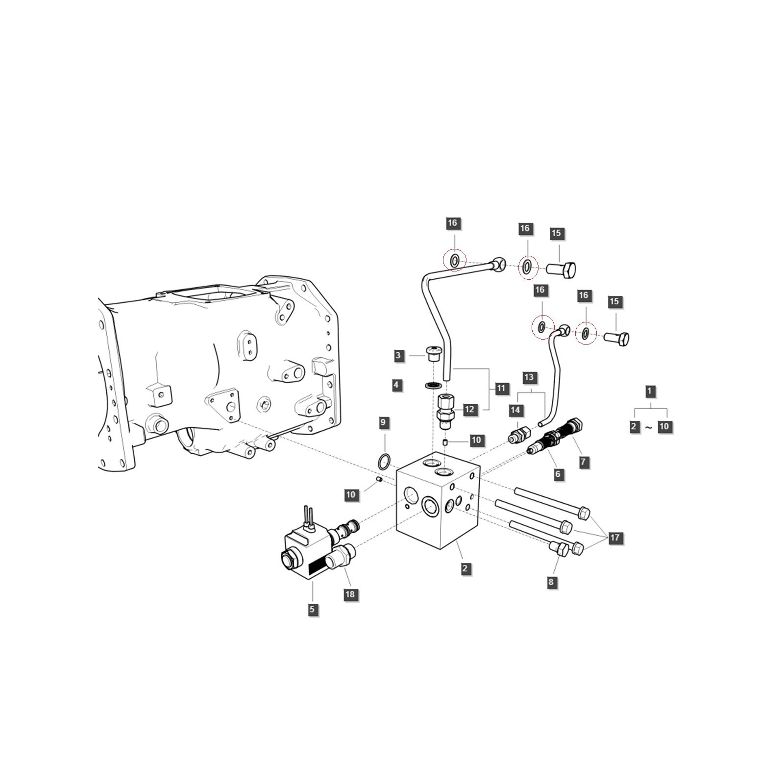 Podkładka miedziana / 19 x 12.20 x 1.50 mm / LS MT3.35 / LS MT3.40 / TRG823 / A1823158 / nr 40012552 | Traktor.com.pl