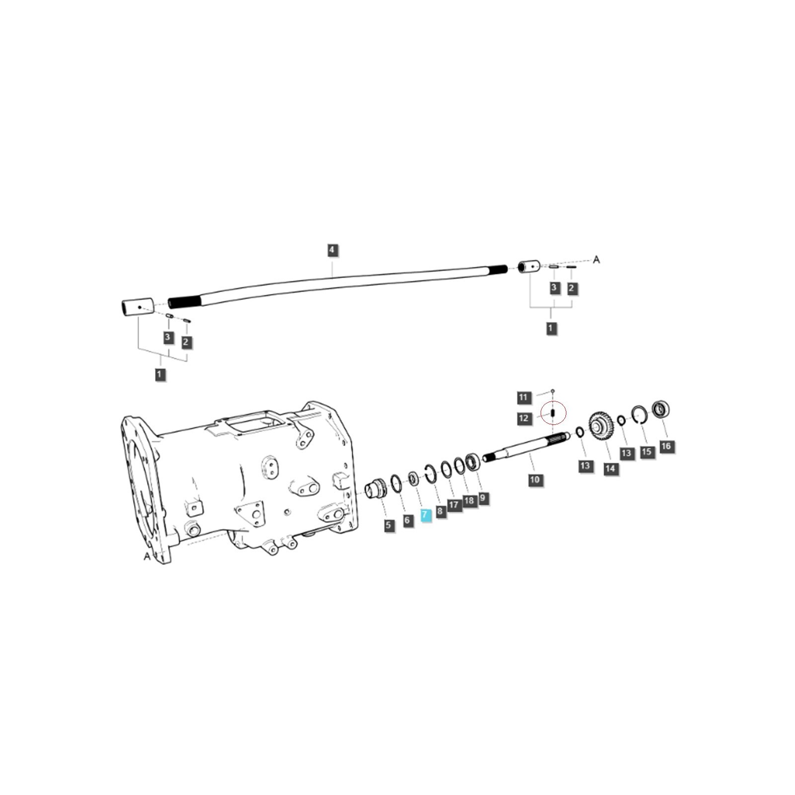 Sprężyna / LS XJ25 / LS MT1.25 / LS MT3.35 / LS MT3.40 / LS MT3.50 / LS MT3.60 / 3A1290011 / n.º 40011943