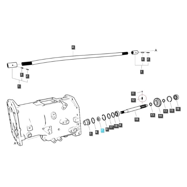 Sprężyna / LS XJ25 / LS MT1.25 / LS MT3.35 / LS MT3.40 / LS MT3.50 / LS MT3.60 / 3A1290011 / nr 40011943