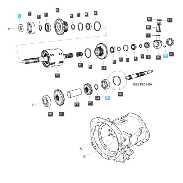 Lock ring Ø 90 / LS MT3.35 / LS MT3.40 / LS MT3.50 / LS MT3.60 / S8110900001 / 40029304